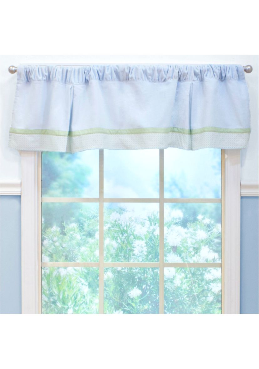 Baby Boys Nursery Blue Corduroy Window Valance
