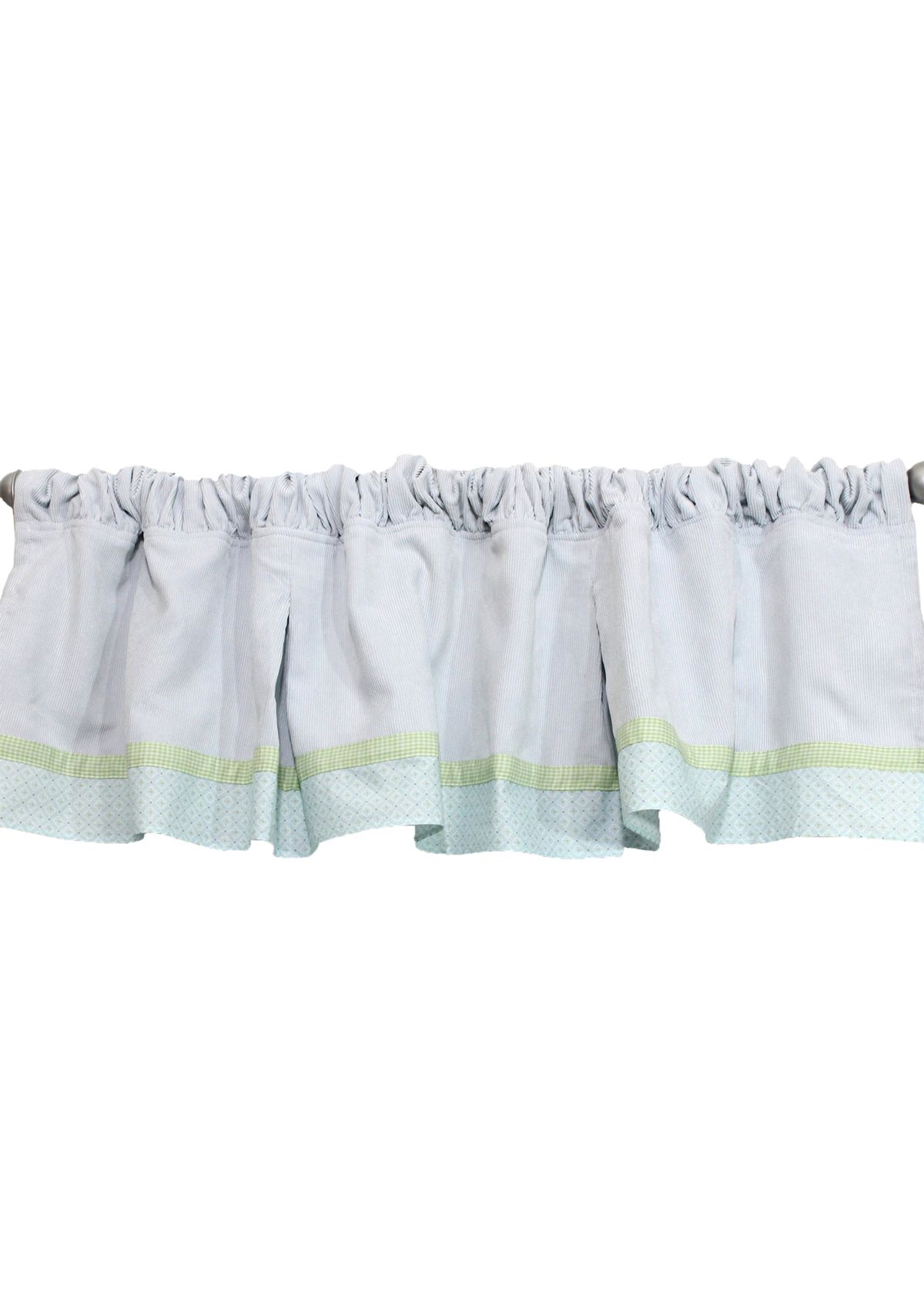 Baby Boys Nursery Blue Corduroy Window Valance