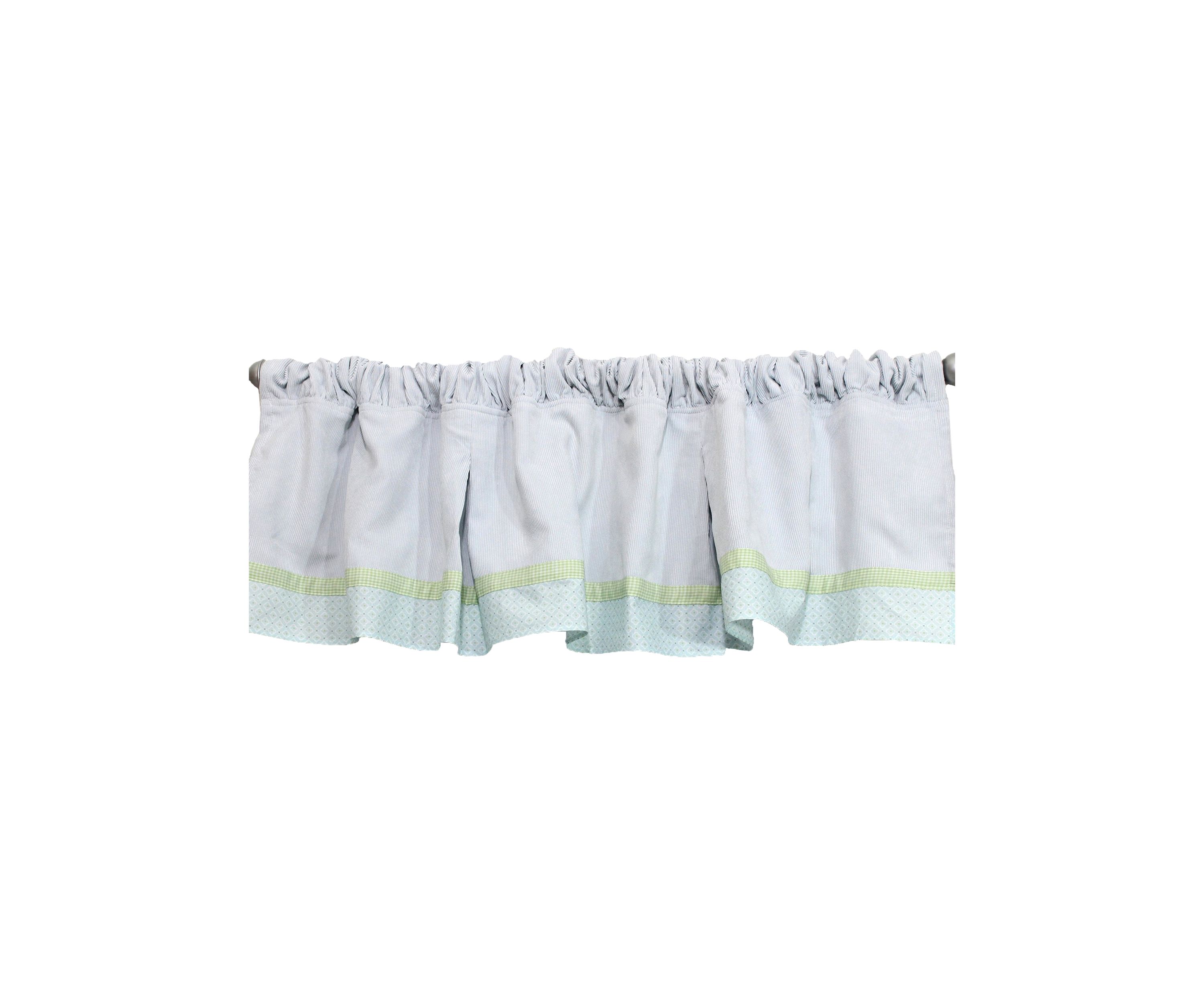 Baby Boys Nursery Blue Corduroy Window Valance