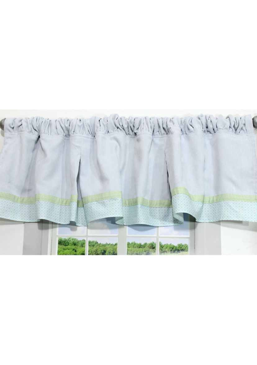 Baby Boys Nursery Blue Corduroy Window Valance