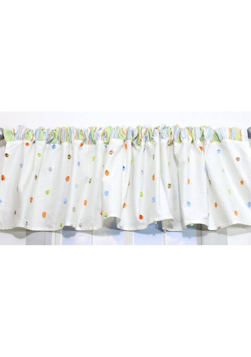 Baby Nursery Natural Confetti Window Valance