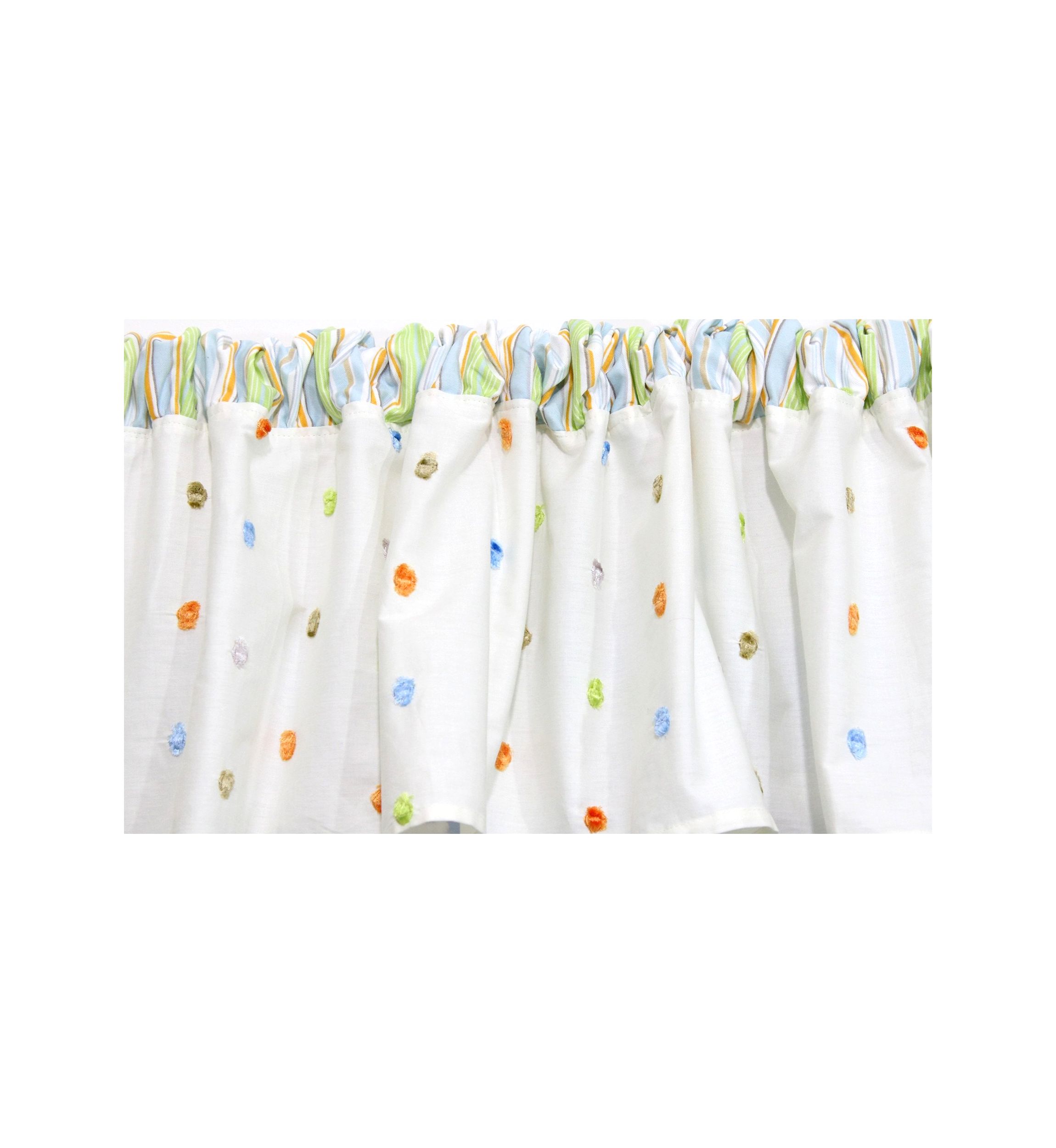 Baby Nursery Natural Confetti Window Valance