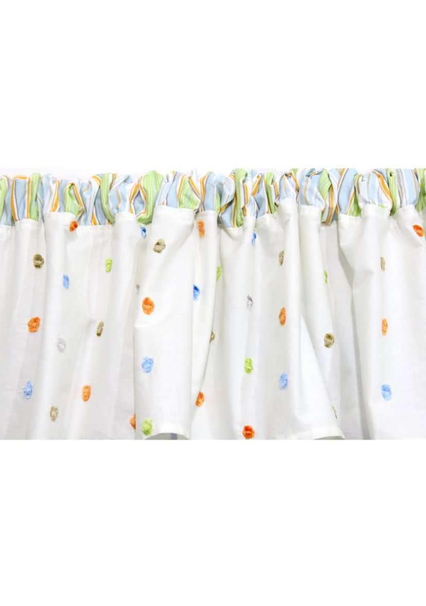 Baby Nursery Natural Confetti Window Valance