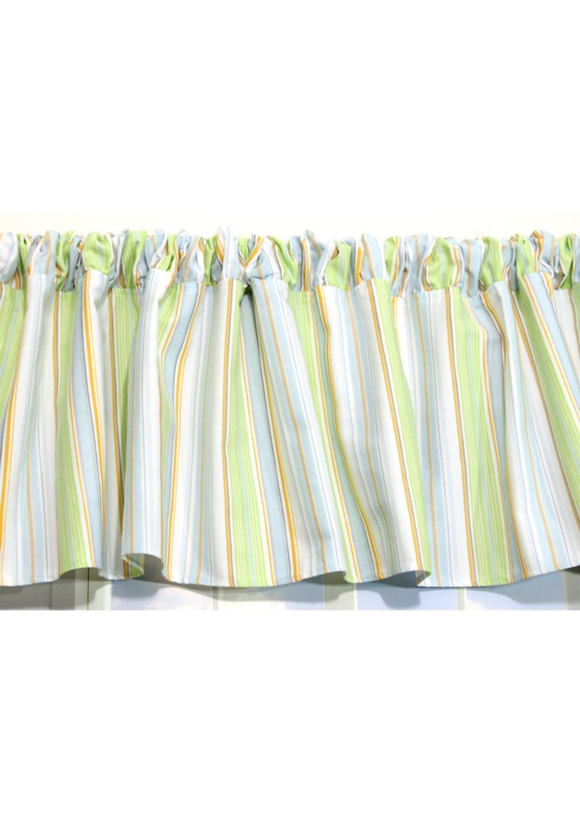 Baby Boys Nursery Blue Stripe Window Valance