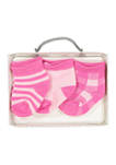 Baby Girls 3 Pack Buffalo Plaid Crew Socks