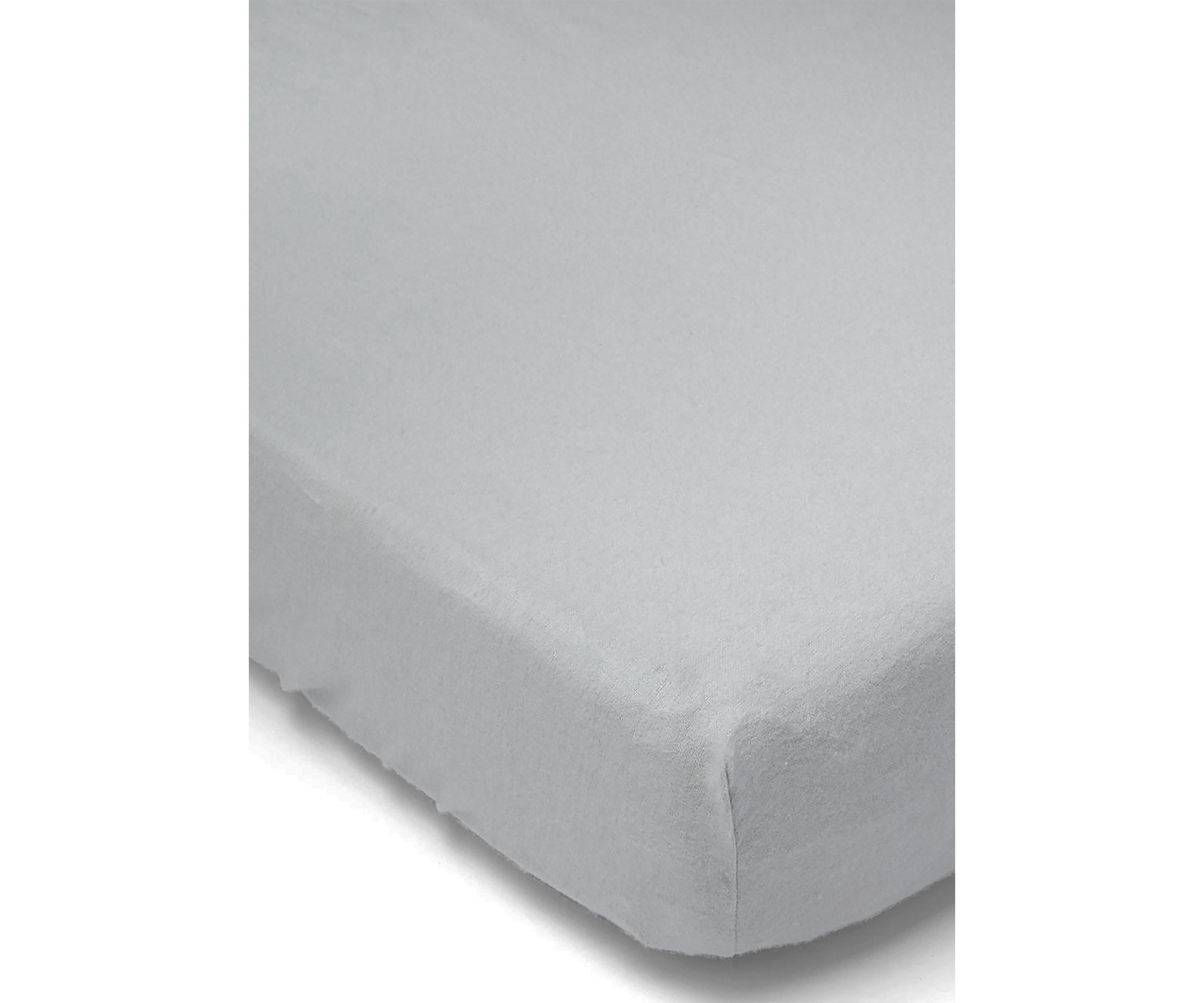 Baby Flannel Solid Crib Sheet - Gray