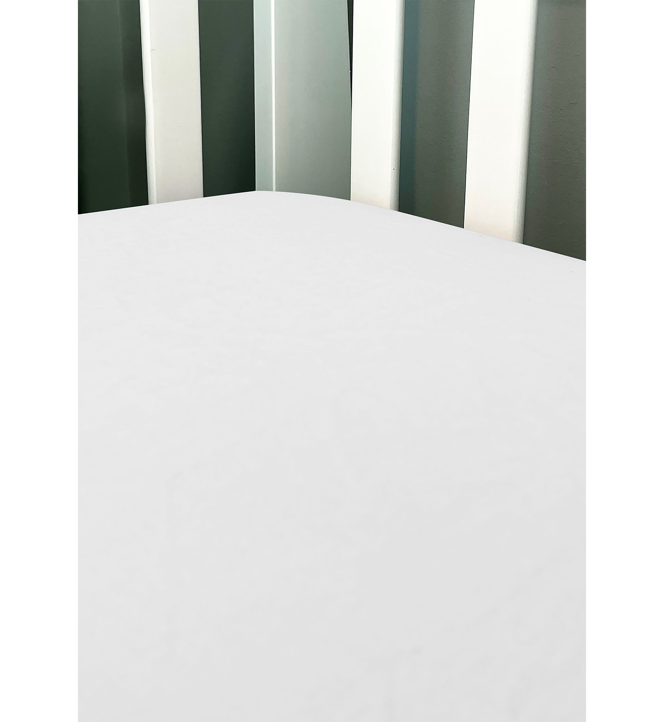 Baby Flannel Solid Crib Sheet - White