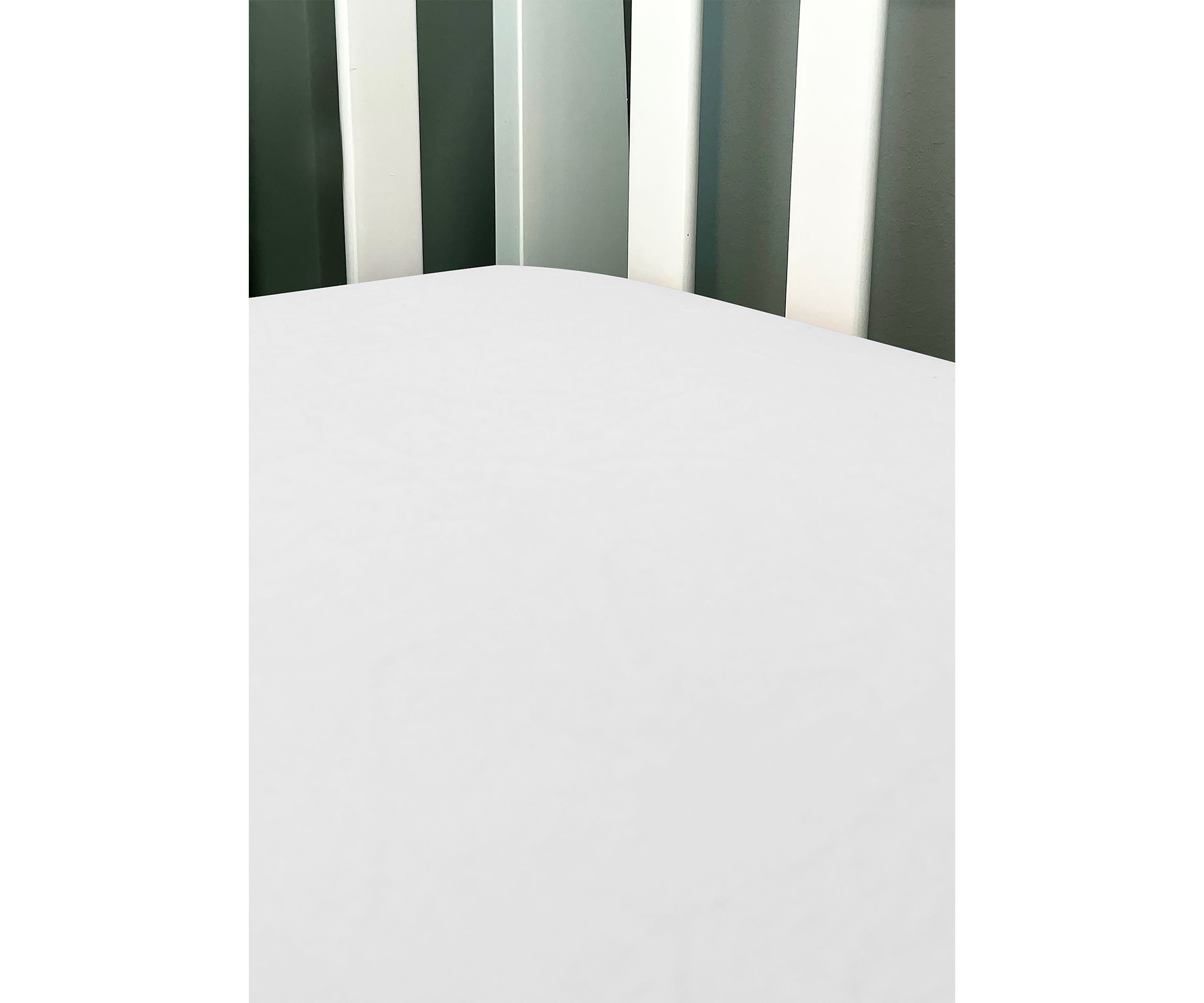 Baby Flannel Solid Crib Sheet - White