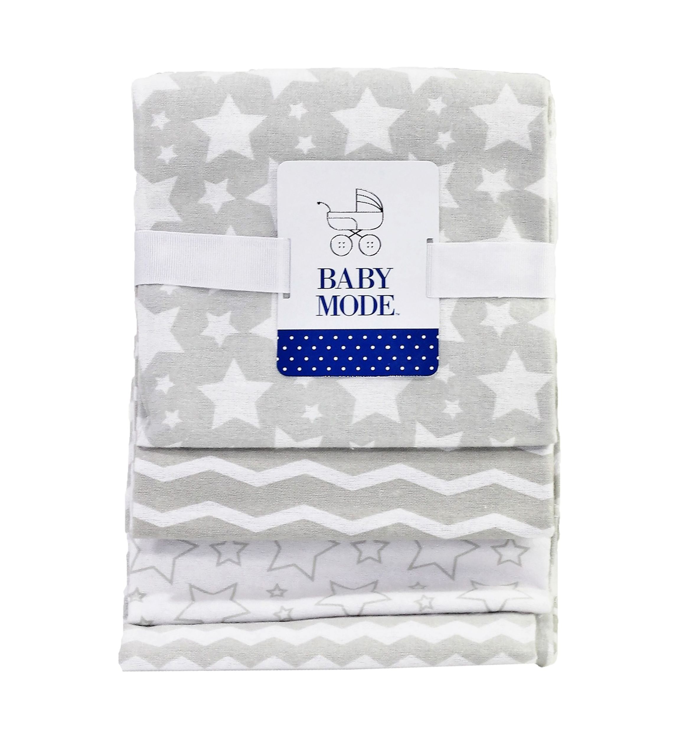 Baby 4 Pack Stars Receiving Blankets