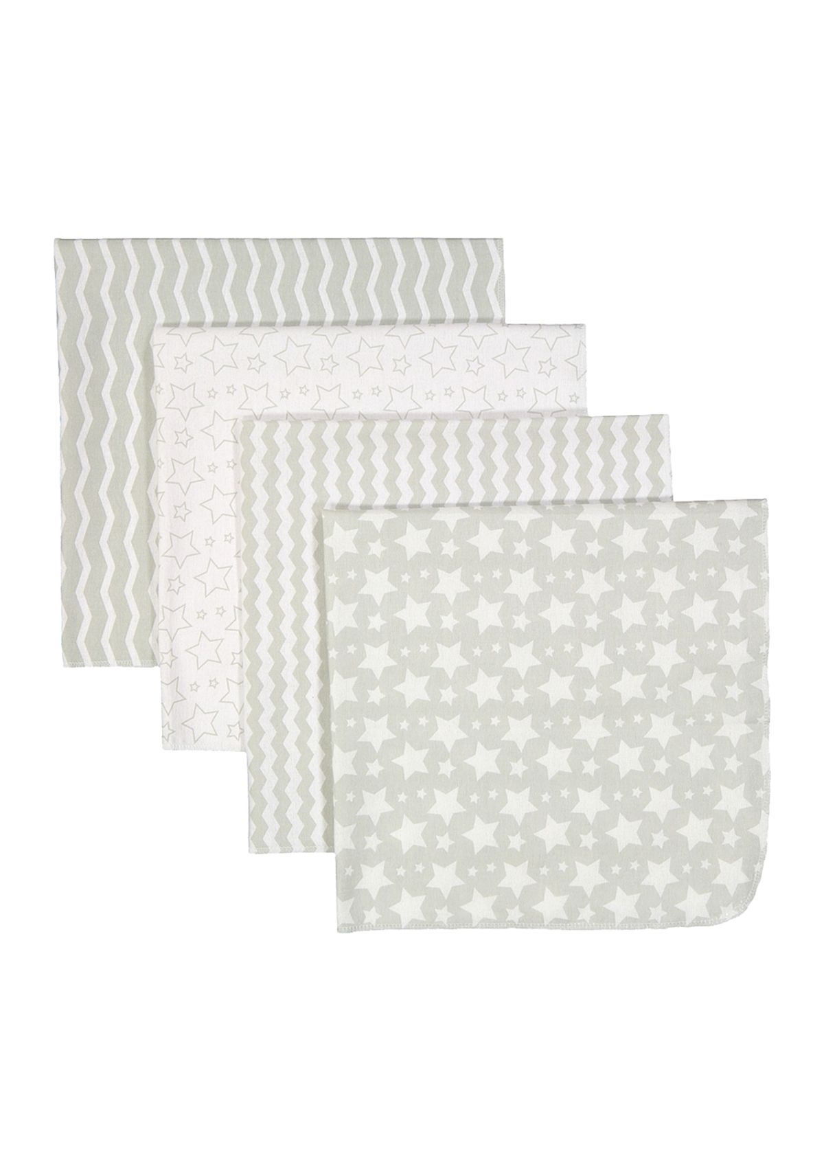 Baby 4 Pack Stars Receiving Blankets