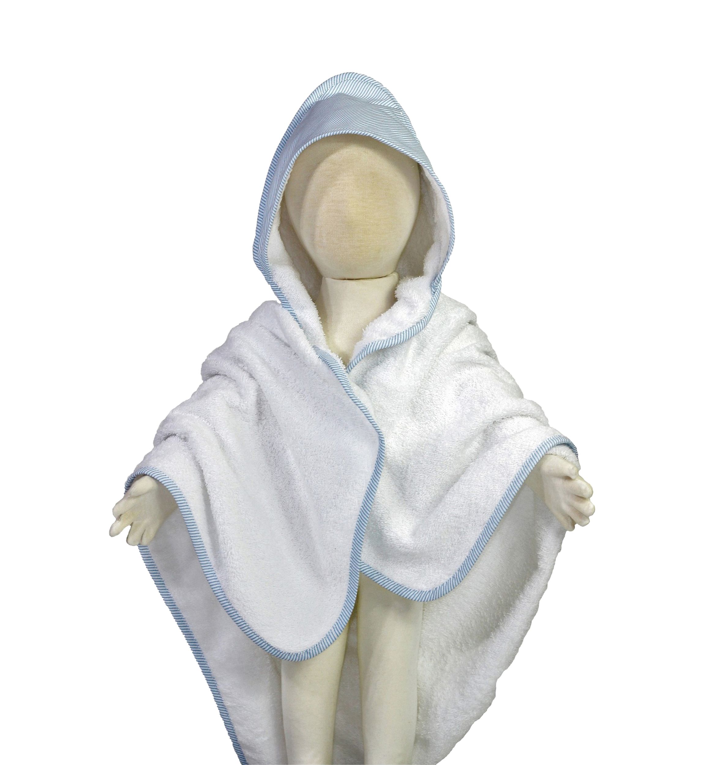 Baby Boys Striped Hooded Bath Towel