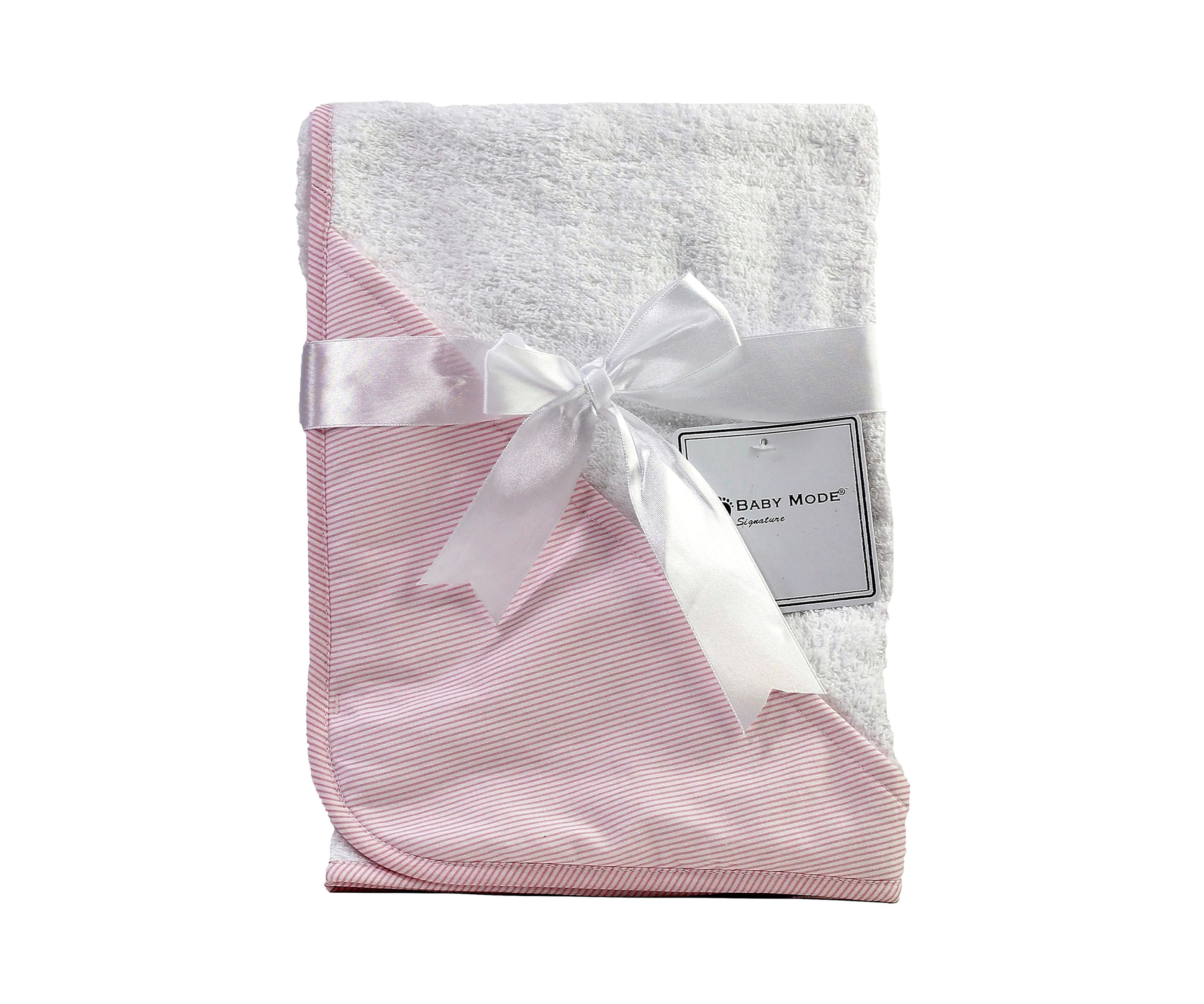 Baby Girls Striped Hooded Bath Towel