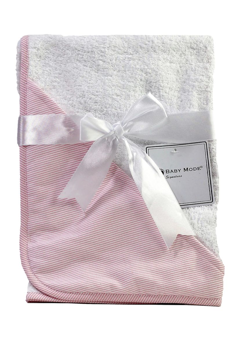 Baby Girls Striped Hooded Bath Towel