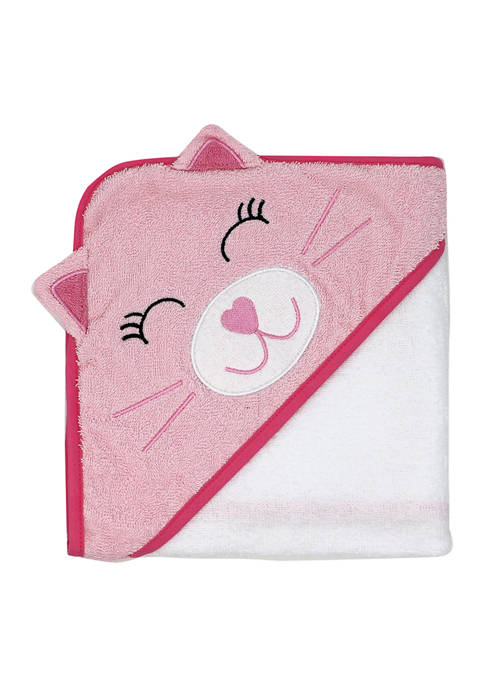 Baby Boys and Girls Animal Baby Hooded Towel, Cat