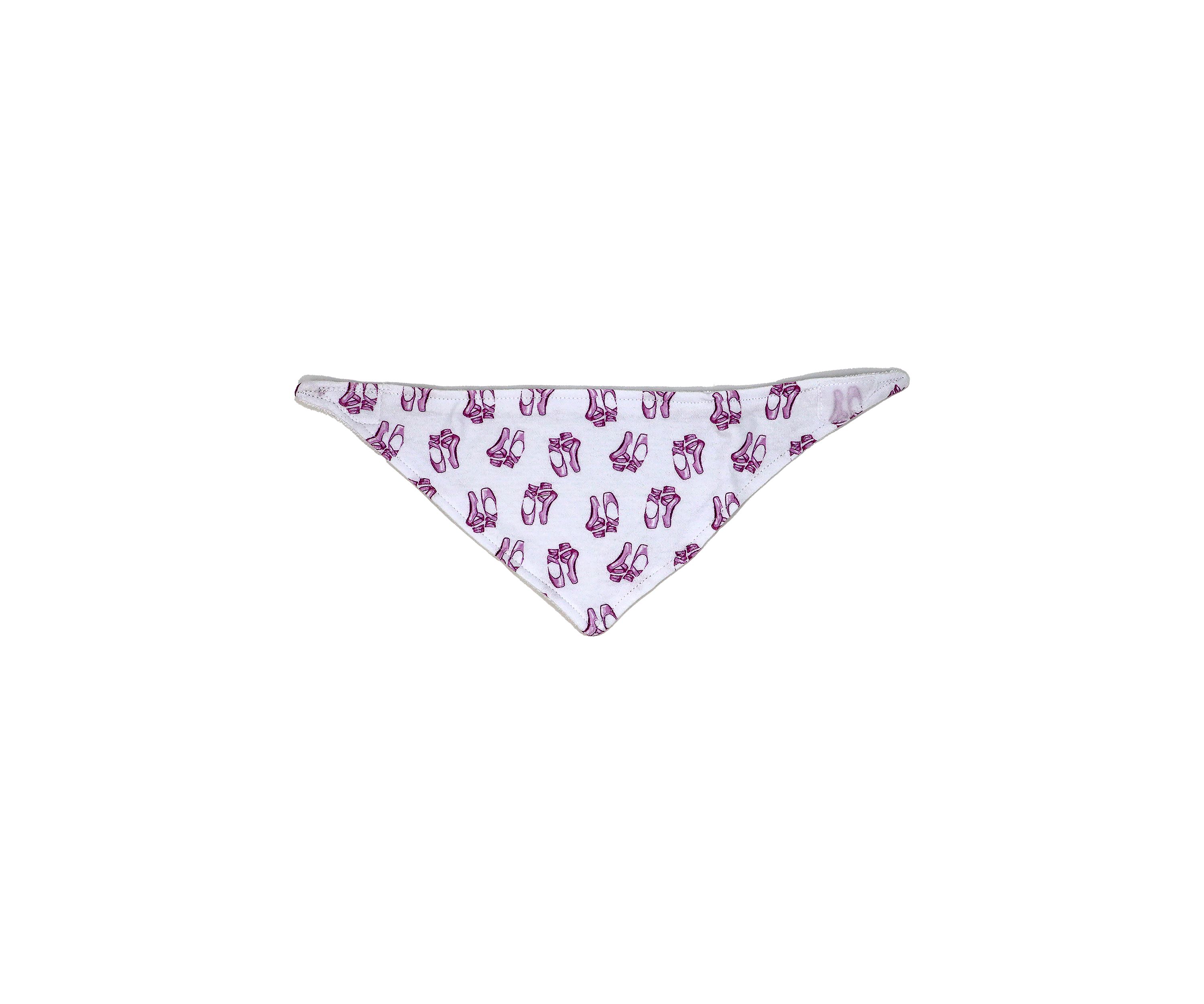 Baby Boys and Girls 3 Pack Bandana Baby Bibs, Ballet