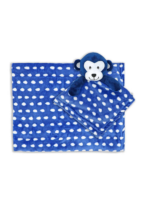 Baby Boys and Girls Blanket and Monkey Security Blanket