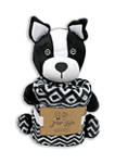 Baby Boys and Girls Plush Frenchie Dog with Blanket