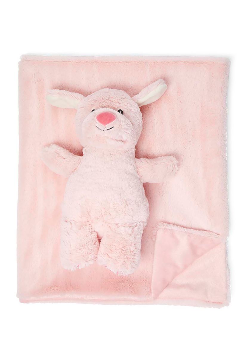 Baby Plush Blanket with Matching Toy