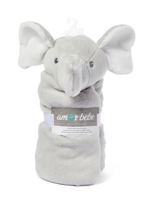 Amor Bebe Baby Jumbo Elephant Gray Security Blanket Belk