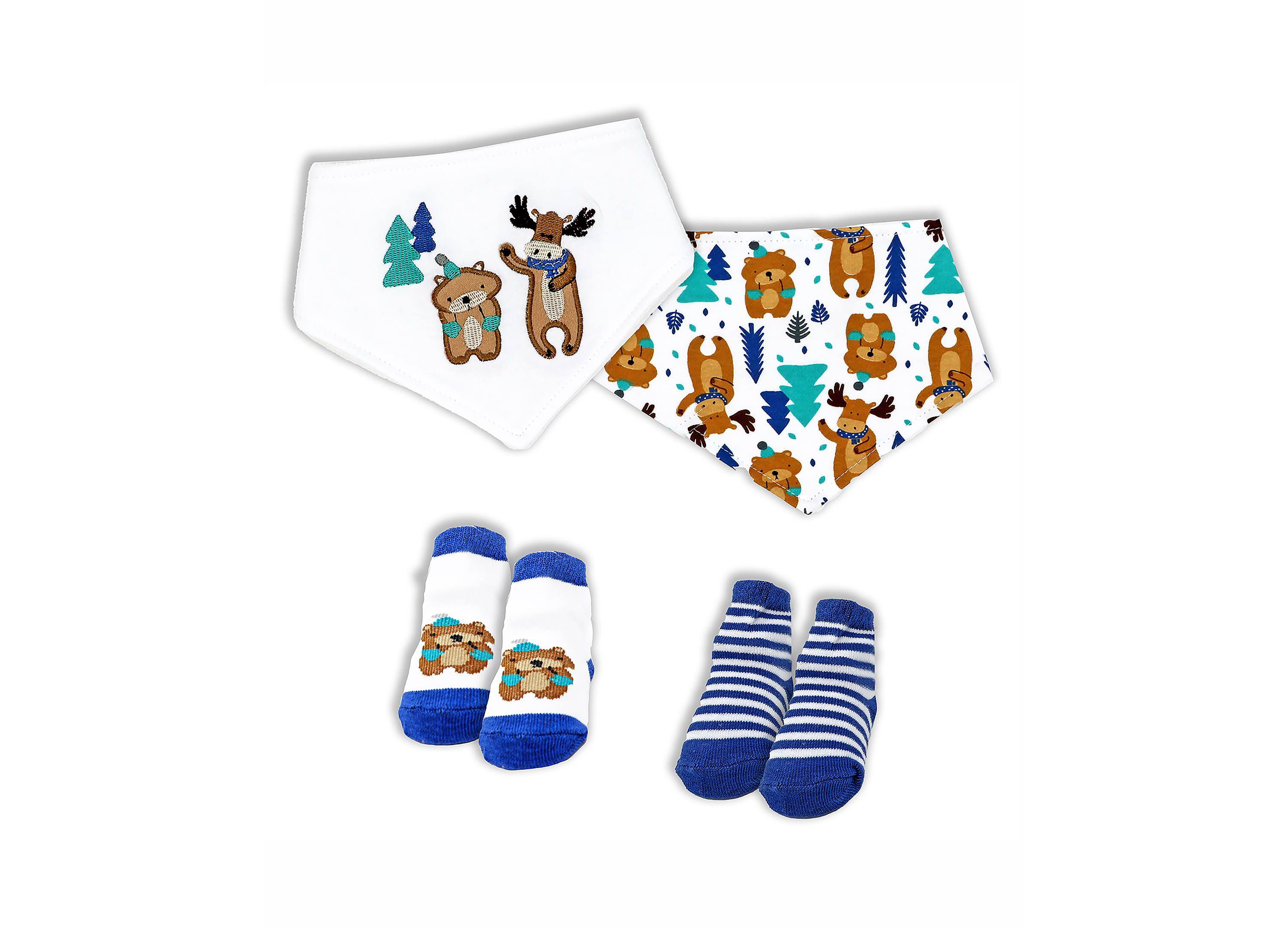 Baby Boys 14 Piece Woodland Bear Infant Apparel Layette Gift Set, 0-3m