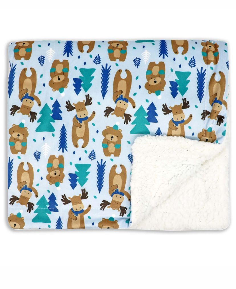 Baby Boys 14 Piece Woodland Bear Infant Apparel Layette Gift Set, 0-3m