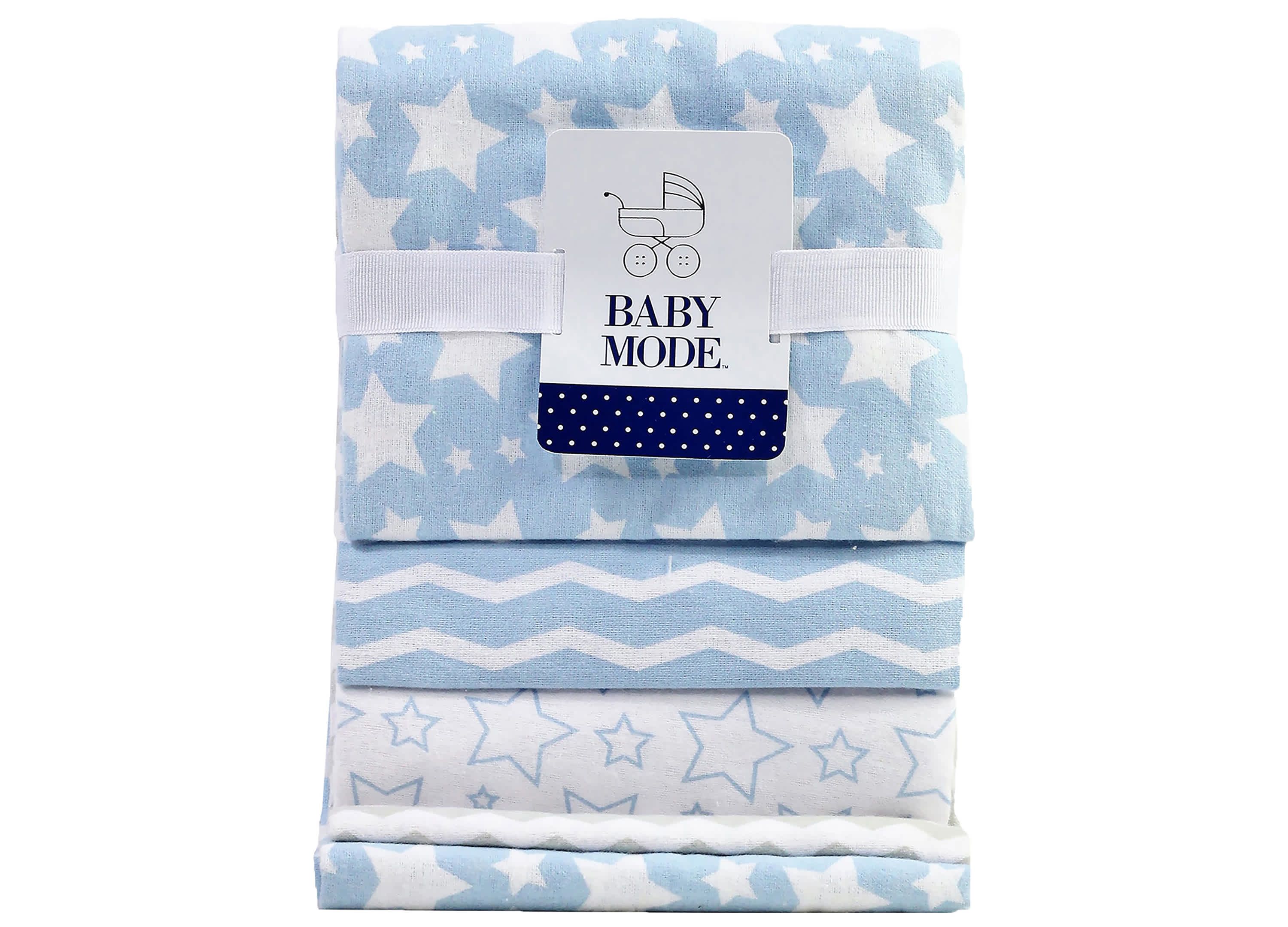 Baby Boys 7 Piece Moose Baby Gift Set, Blue