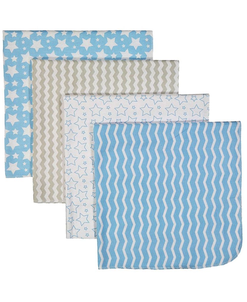 Baby Boys 7 Piece Moose Baby Gift Set, Blue