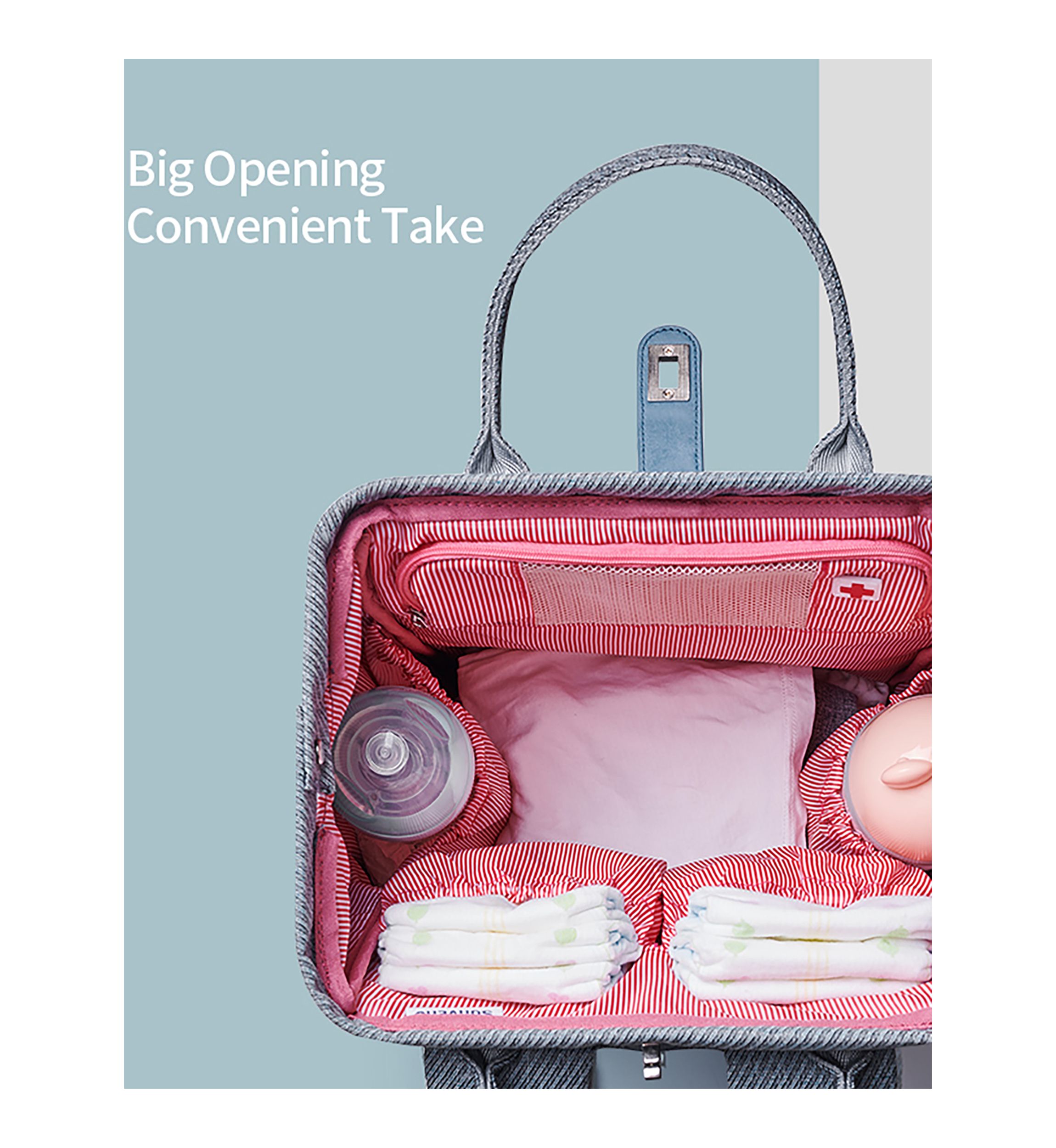 Baby Multifunctional Diaper Bag Backpack