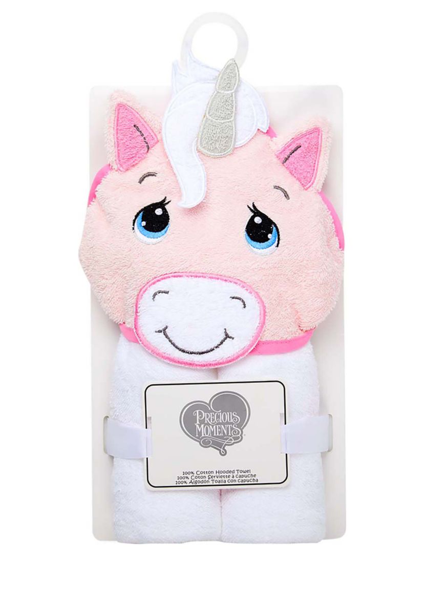 Baby Girls Unicorn Hooded Bath Towel
