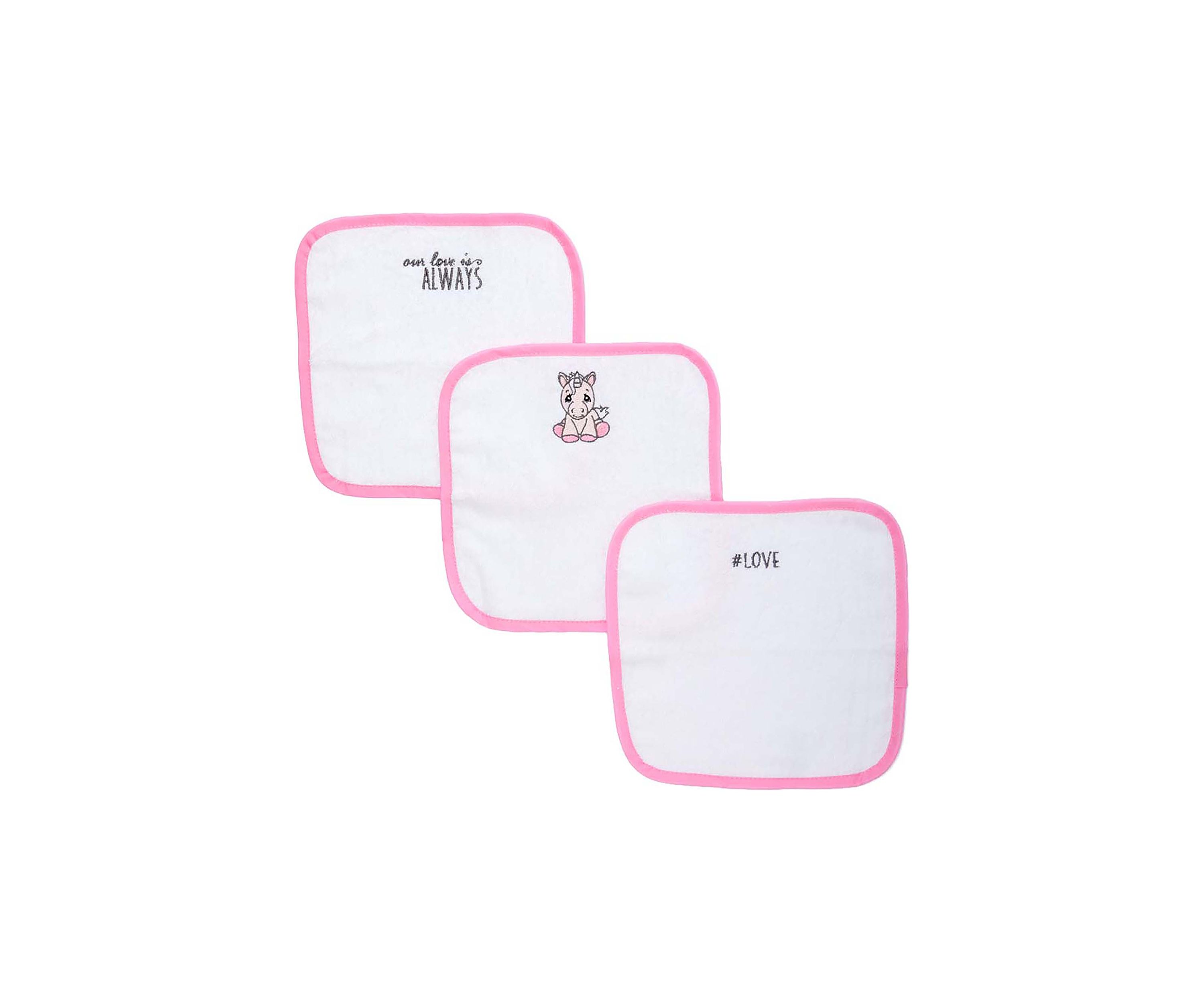 Baby Girls Unicorn 3 Piece Bath Washcloths