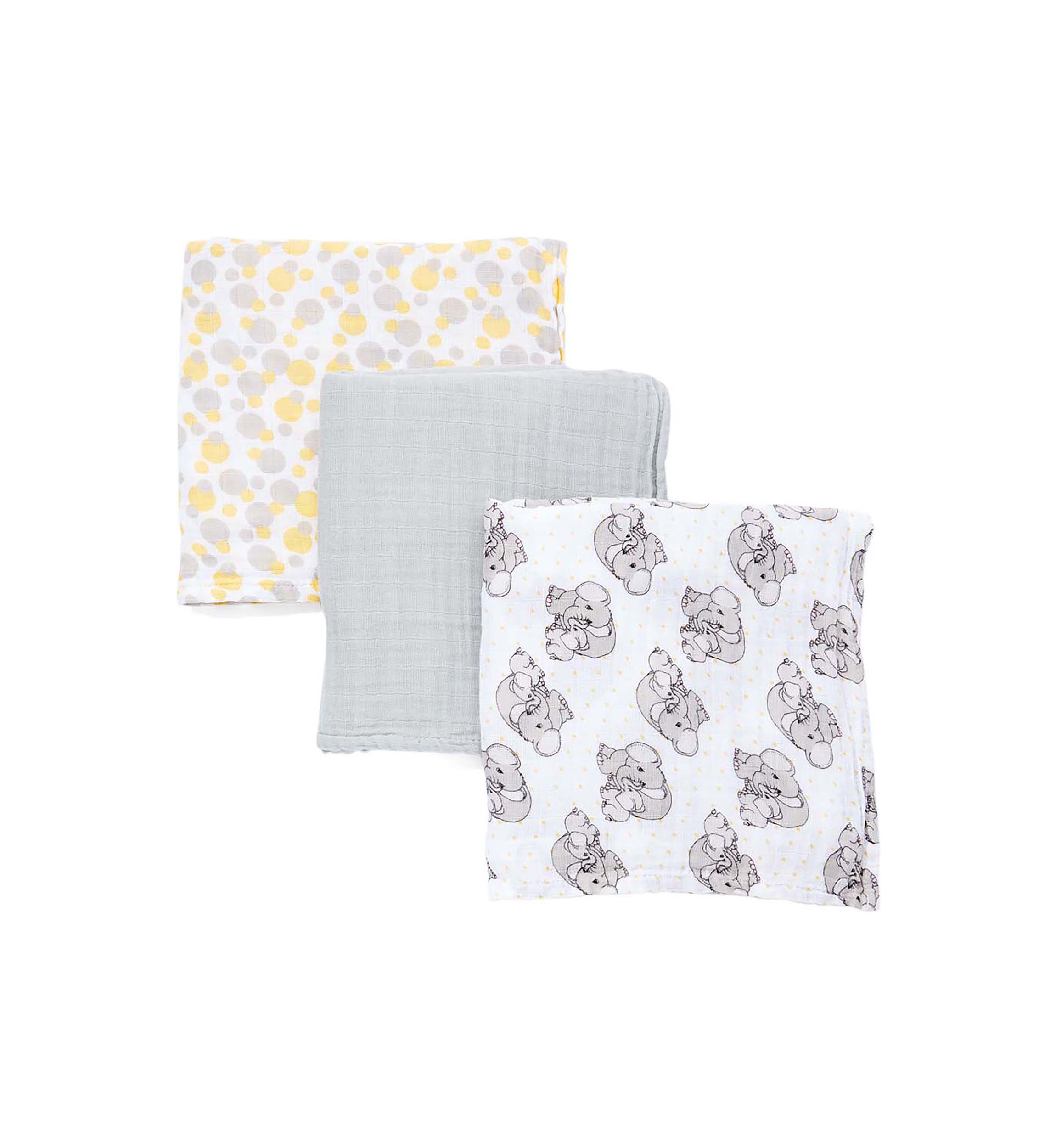 Baby 3 Coordinating Muslin Swaddling Blankets