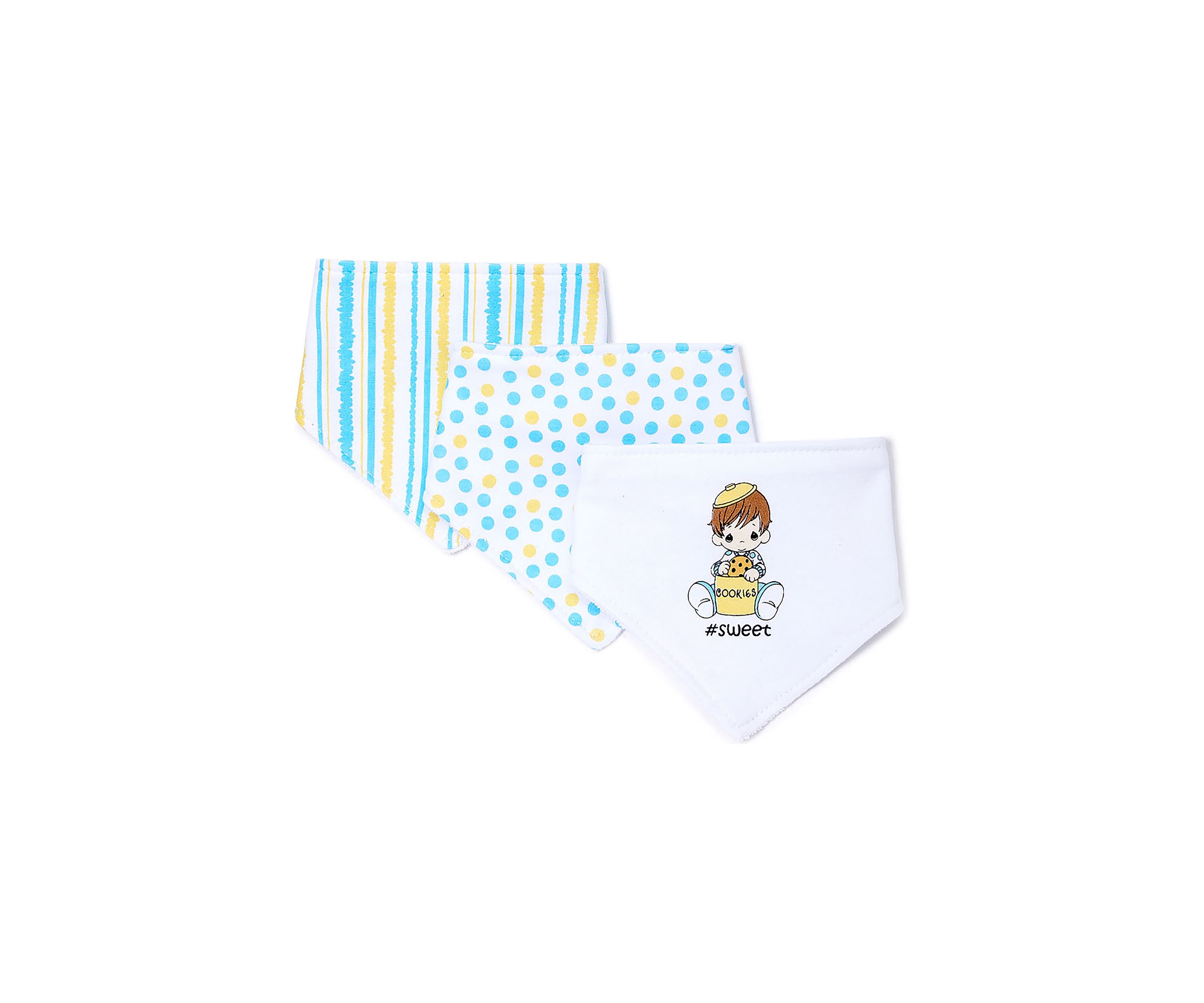 Baby Boys 3 Piece Bandana Bibs