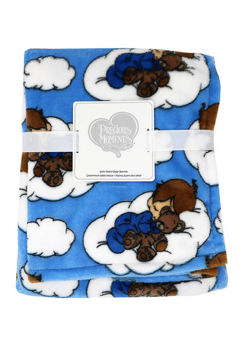 Baby Boys Blue Coral Fleece Blanket