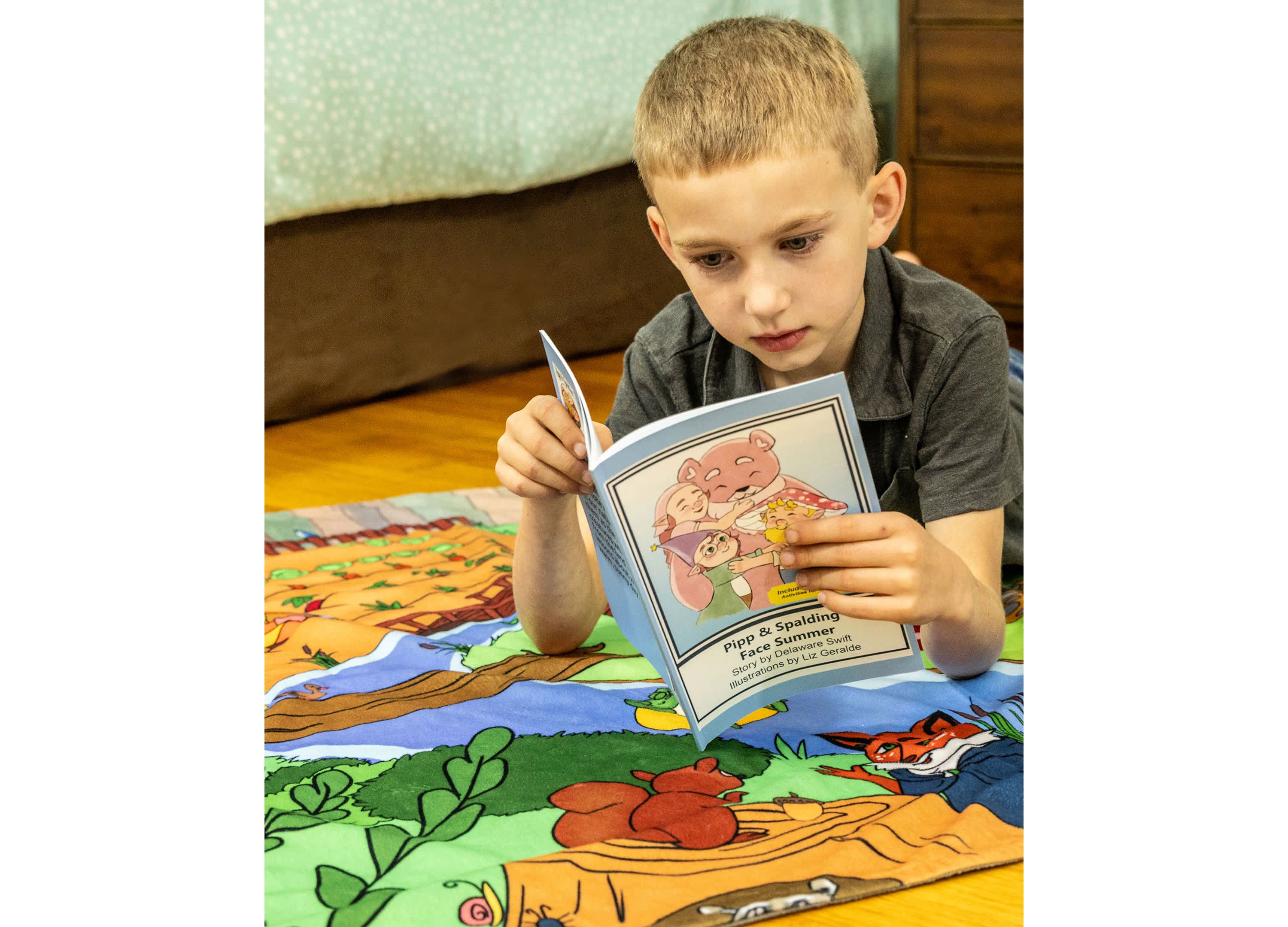 Springtime in The Woodlands Wonderland Seek-and-Find Blanket and Story Book Bundle