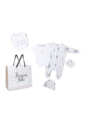 Bonjour Bebe Baby Animals 5 Piece Layette Set Belk