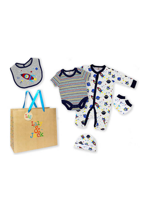 Lily and Jack Baby Boys 5 Piece Spaceship