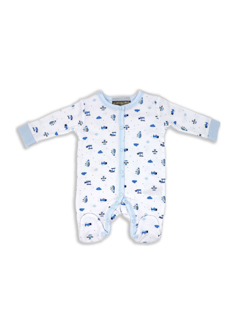 Baby Boys Fly High 5 Pc Layette Gift Set in Mesh Bag