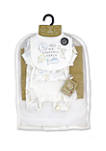 Baby Boys and Girls Our Wonderful World 5 Piece Layette Gift Set in Mesh Bag