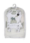 Baby Boys and Girls Sweet Dreams Bear 5 Piece Layette Gift Set in Mesh Bag