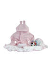 Baby Girls Pink Robe Bath Gift Set