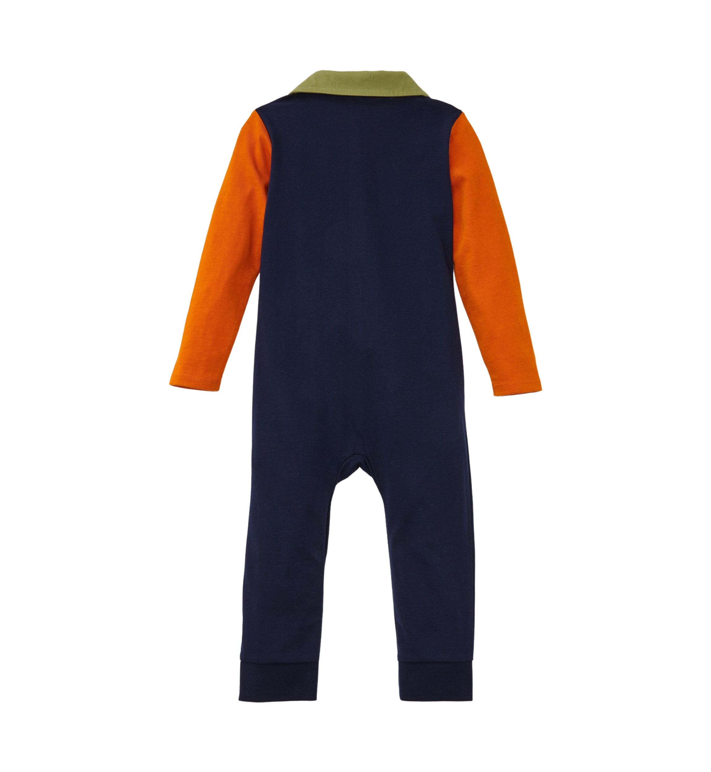 Baby Boys Color Block Sleeve Jumpsuit