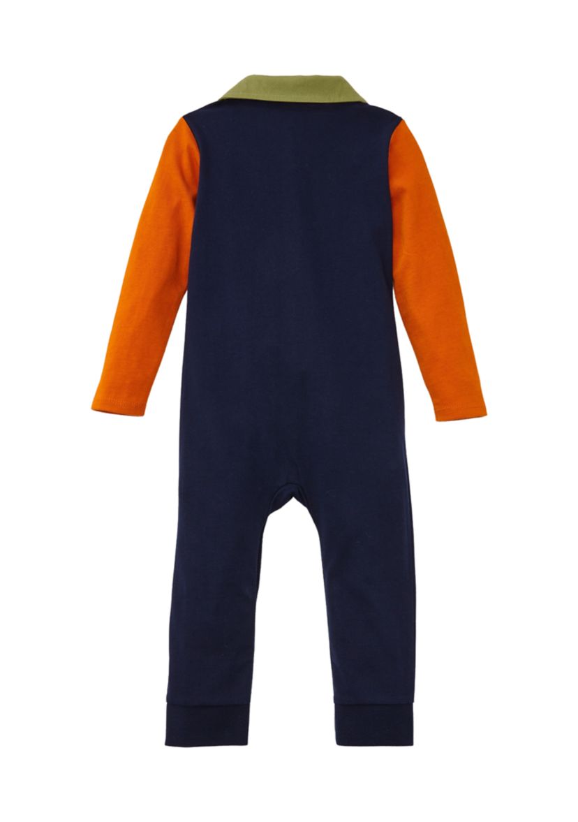 Baby Boys Color Block Sleeve Jumpsuit