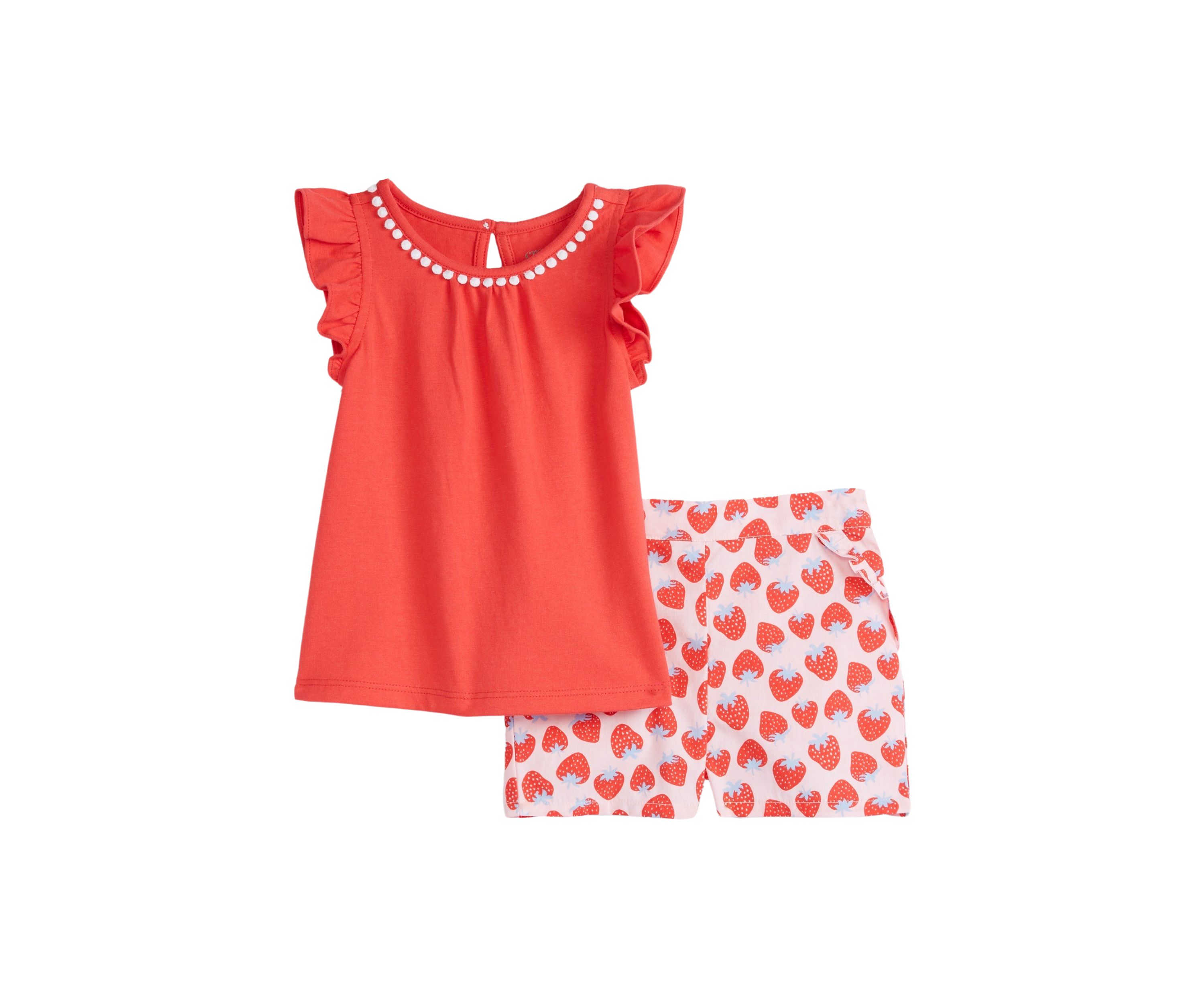 Baby Girls Woven Shirt Set 