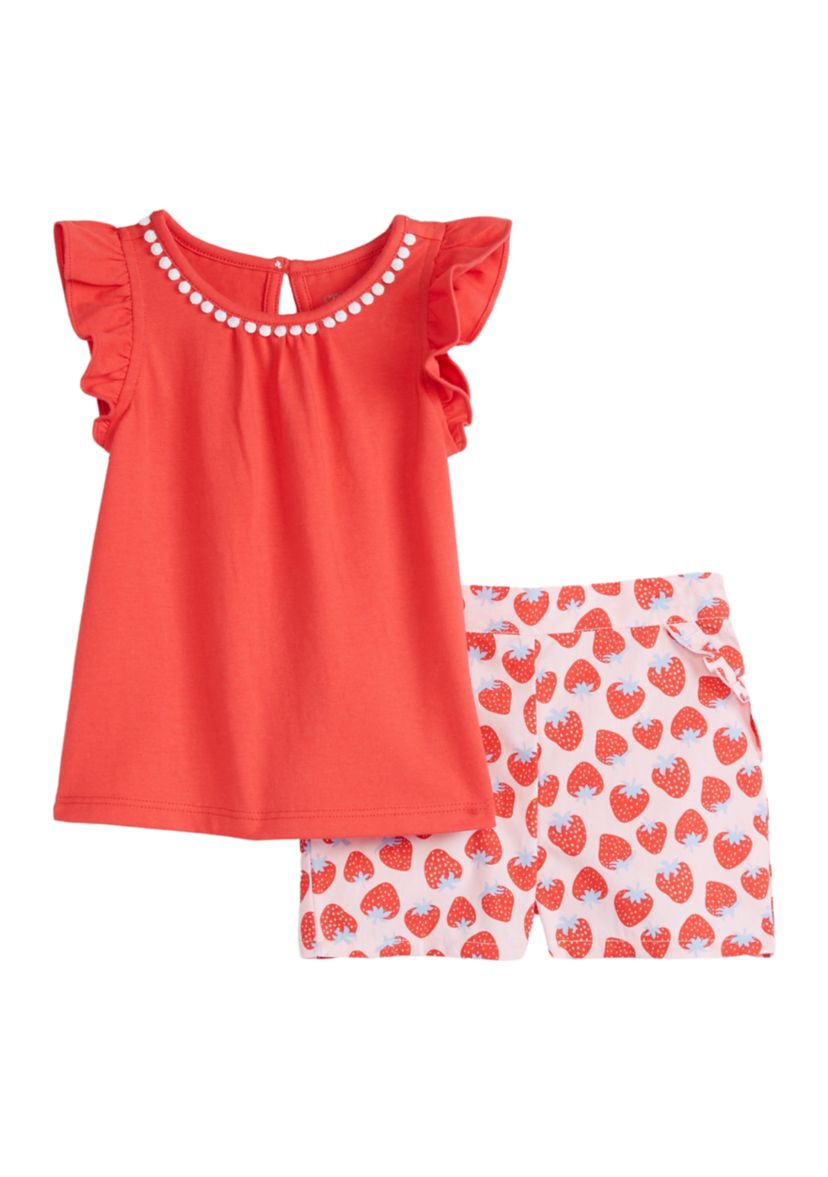 Baby Girls Woven Shirt Set 