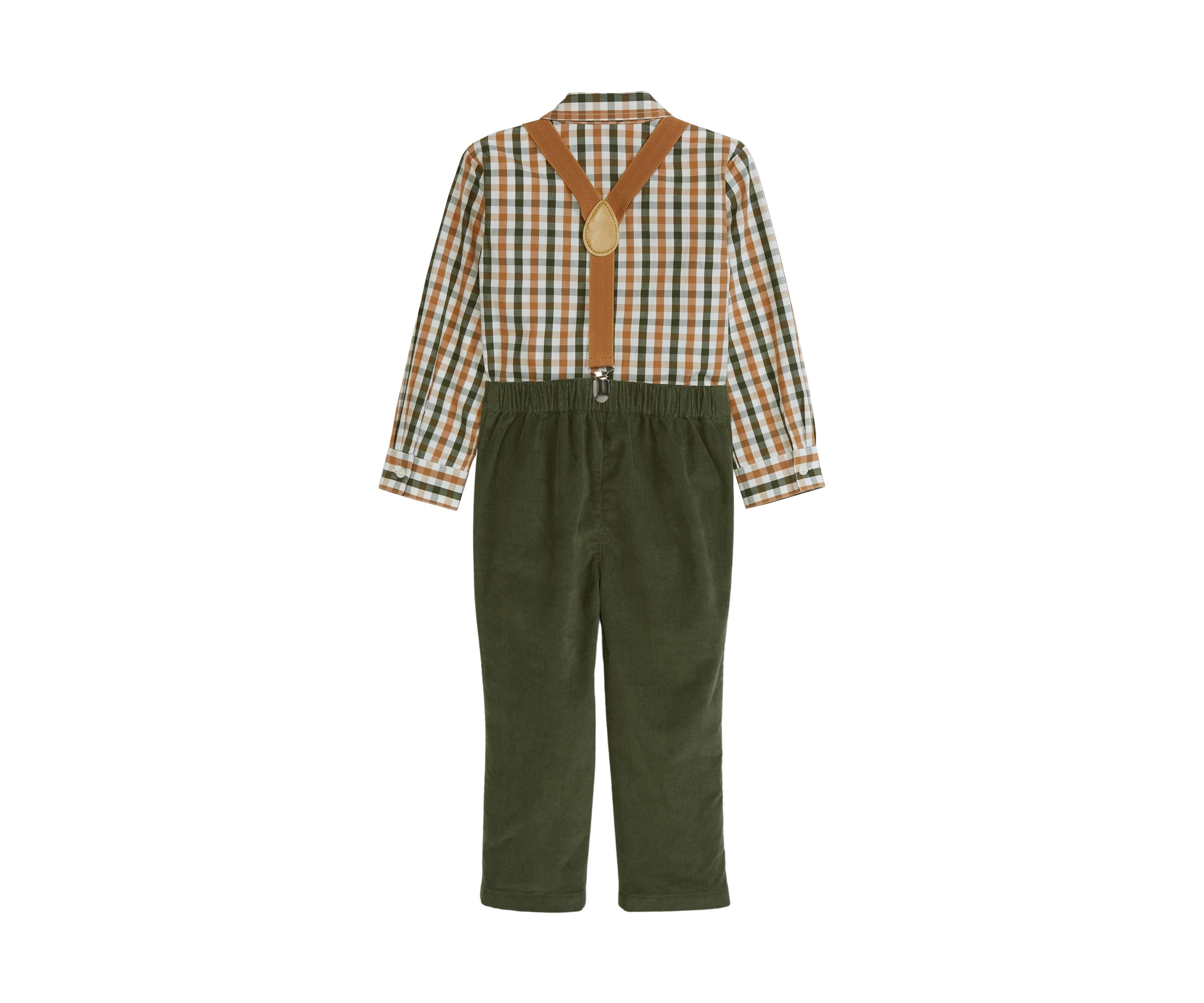 Toddler Boys Woven Suspender Set