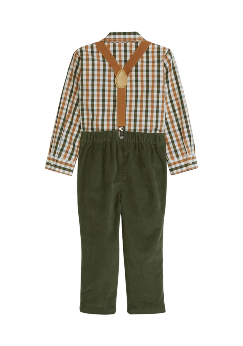 Toddler Boys Woven Suspender Set