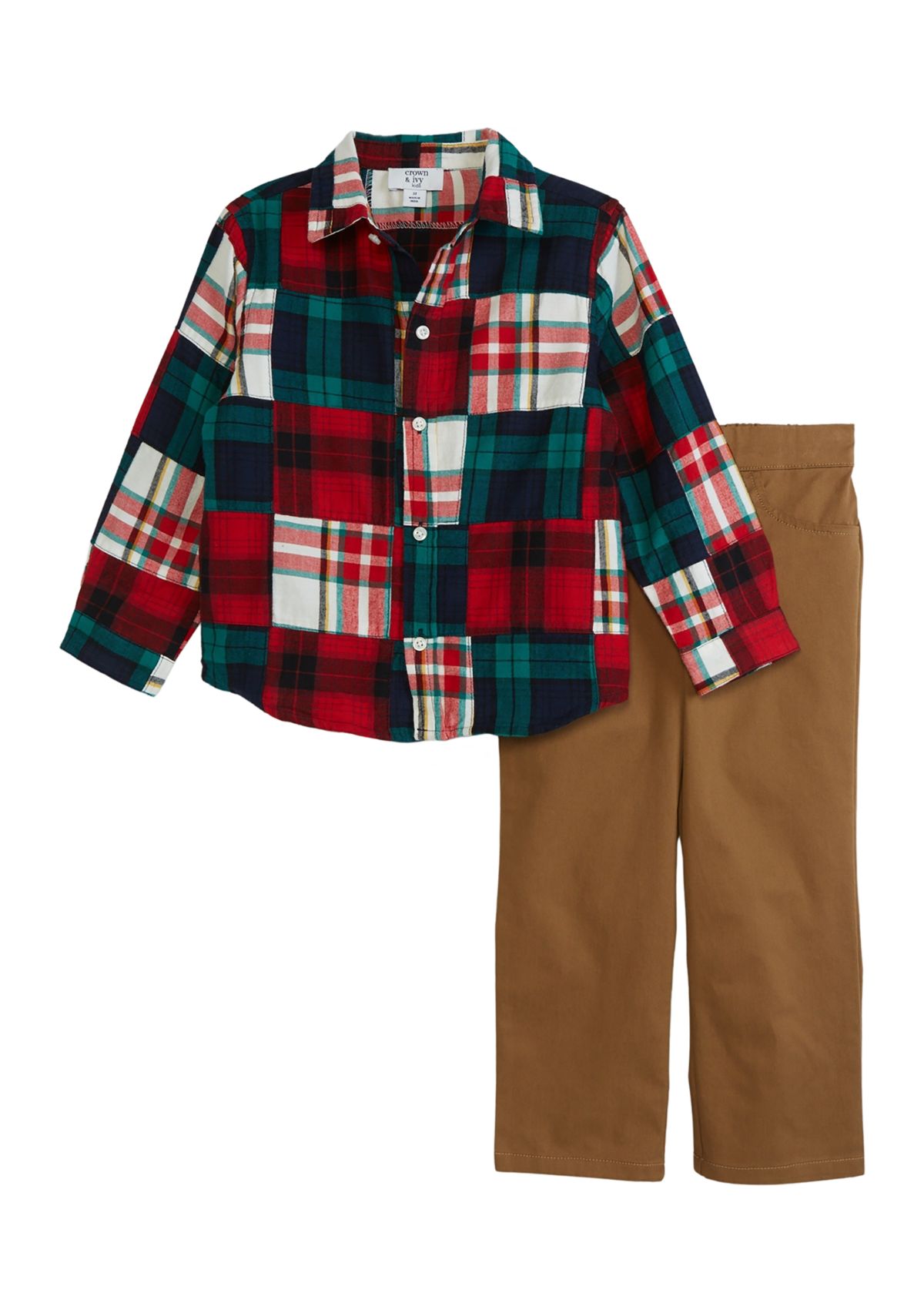 Toddler Boys Patchwork Set