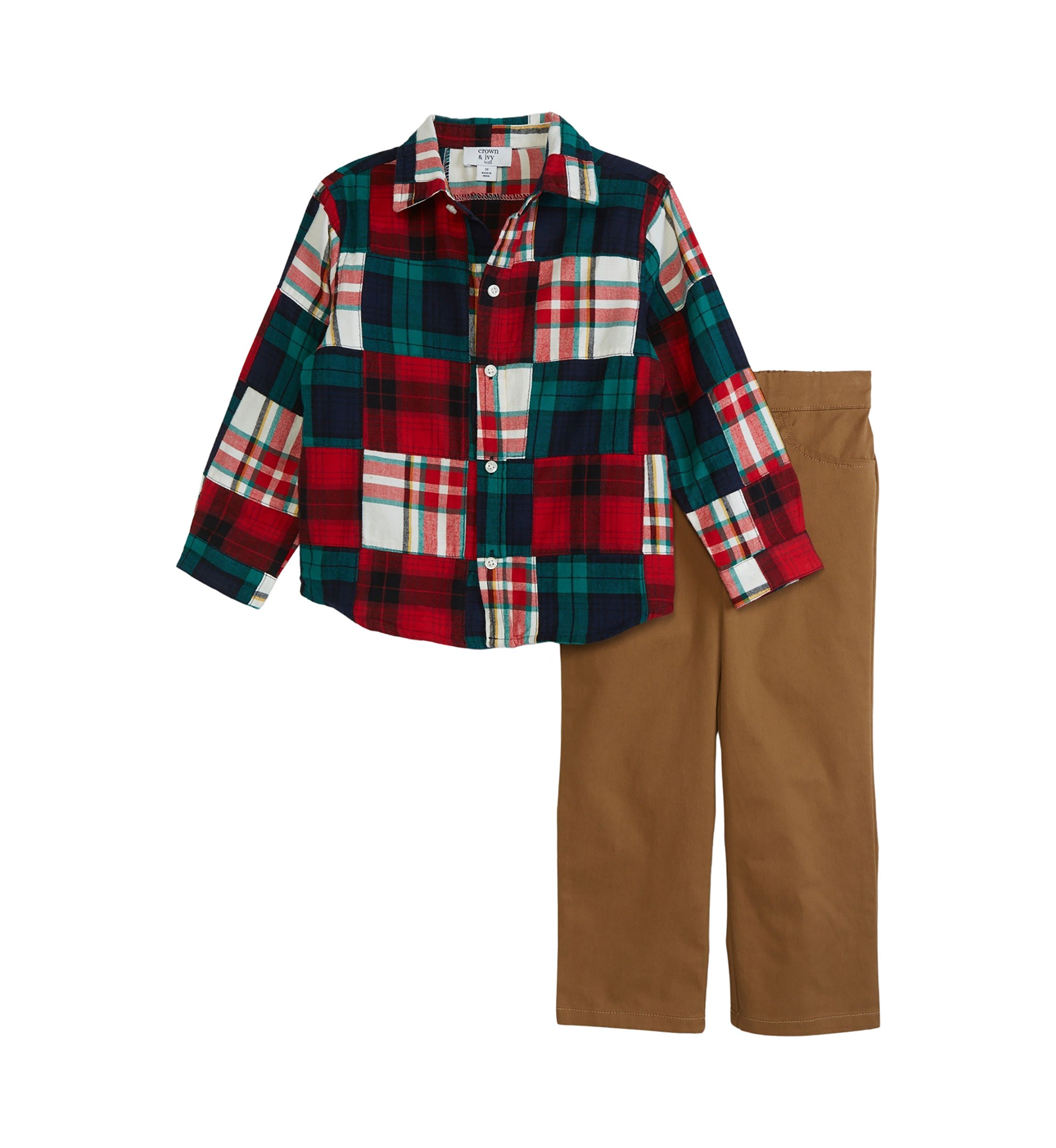 Toddler Boys Patchwork Set
