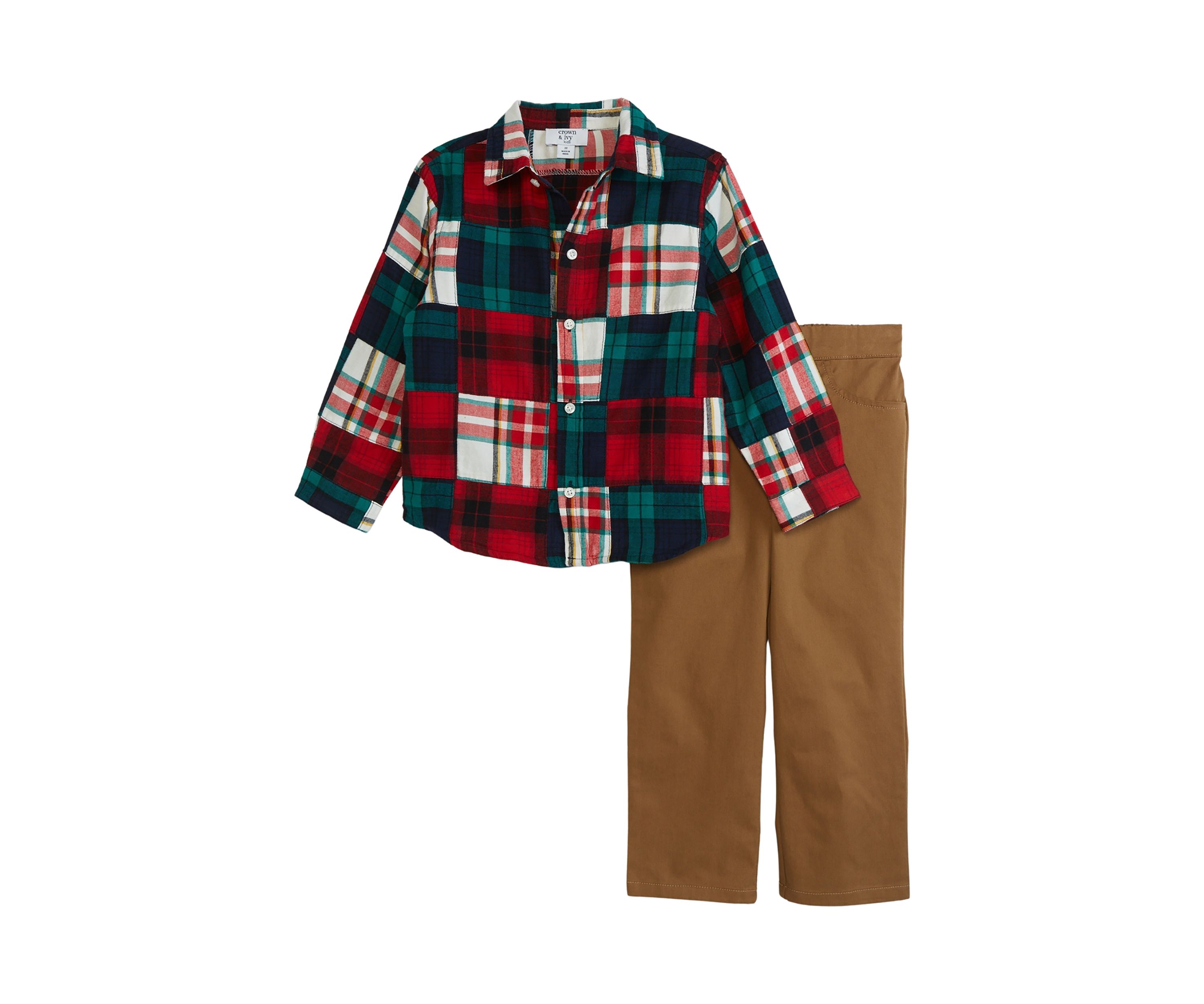 Toddler Boys Patchwork Set