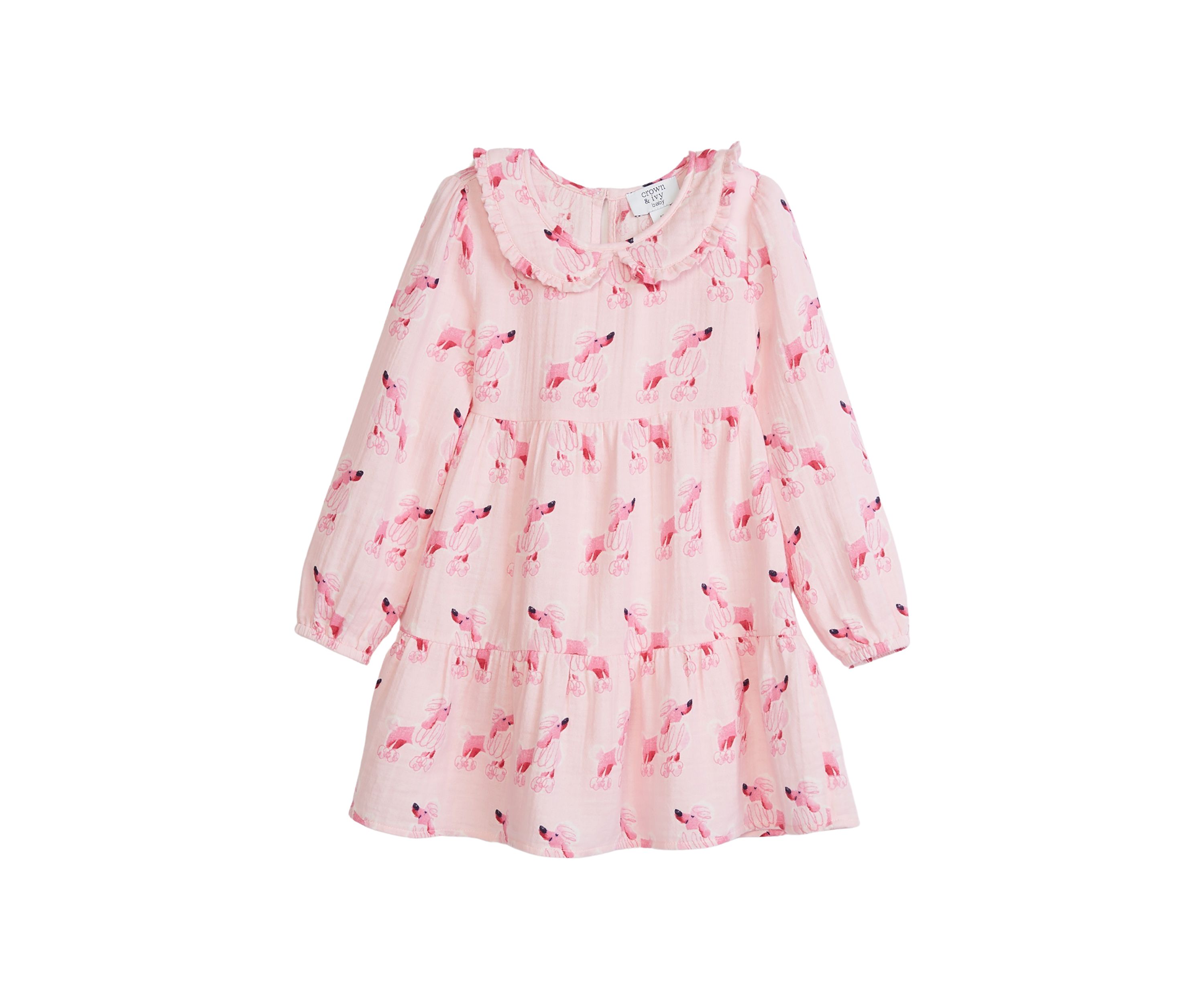 Toddler Girls Woven Printed Ruffle Dress